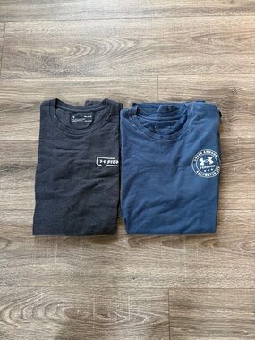 Under Armour Fish Men’s Short Sleeve Tees - Black & Navy Blue